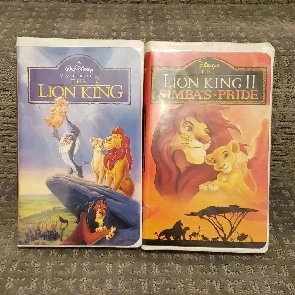 The Lion King Movie Bundle Vintage Original Clamshell VHS tapes Lot